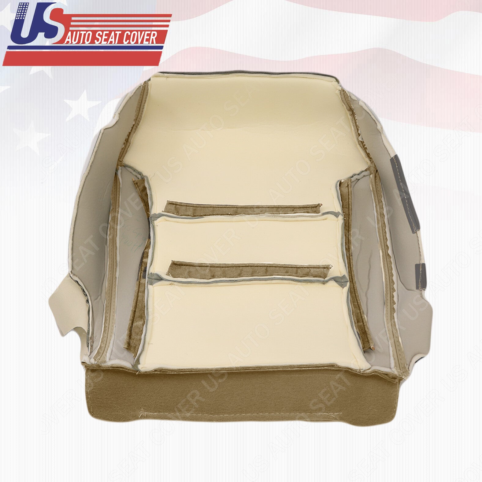 2005 to 2010 Fits Honda Odyssey Passenger Bottom Leather Seat Cover Tan